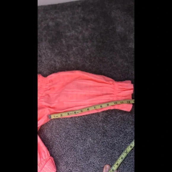 NWT Lilly Pulitzer Louisa Belted Off the Shoulder Mini Dress in Papaya Punch M - Picture 15 of 16